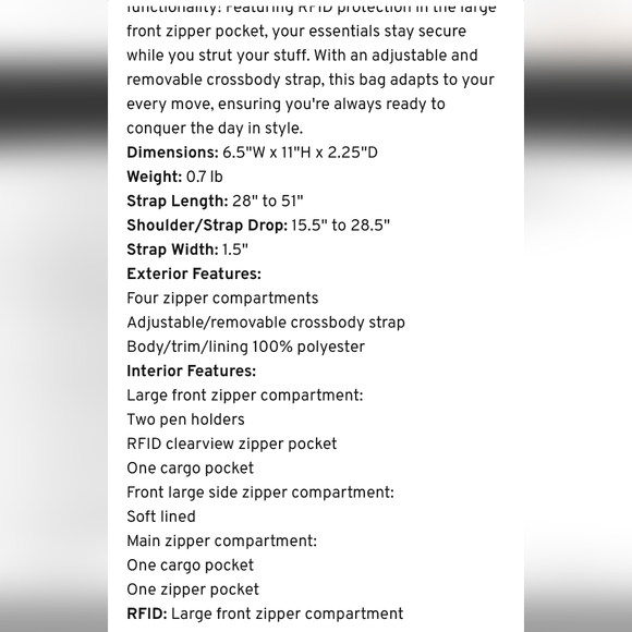 NWOT Lug Tailback Sling Bag In Elephant Purple $75 Retail Sold Out Everywhere - Picture 6 of 8